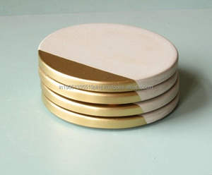 Posavasos de vajilla de Metal martillado hecho a mano al por mayor de alta calidad, posavasos de sublimación para decoración del hogar de la India - Product Image 3