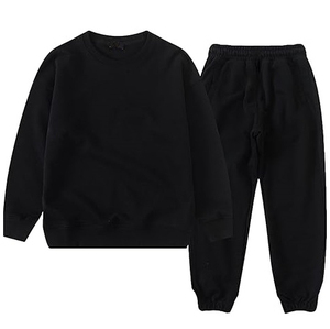 Ensemble de survêtement deux pièces pour bébés garçons, imprimé couleur personnalisé, en coton biologique 100%, pantalon de jogging et sweat à capuche, vente chaude - Product Image 1