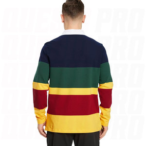 Camiseta de Rugby de la Mejor Calidad para Hombre, Manga Larga, Cuello Polo, Dos Tonos, Ropa Deportiva, Camiseta de Rugby - Product Image 2