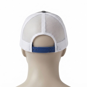 Gorra Trucker Azul Carbón para Hombre, Malla Blanca en la Parte Trasera, Cierre a Presión, Gorra de Béisbol con Logotipo Bordado Personalizado, Ajustable - Product Image 4