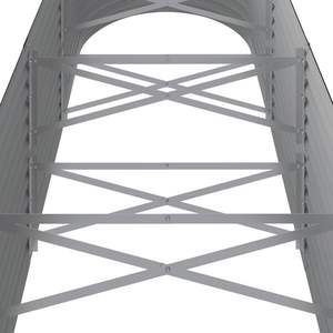 Grand lit de jardin surélevé en acier anthracite thermolaqué, durable, pour arrangements saisonniers en extérieur - Product Image 5