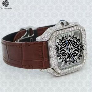 Montre mécanique Charme en acier inoxydable, boîtier 30 mm, cadran analogique, bracelet en acier inoxydable, luxe, mode, vintage, hip-hop, pour homme, 10 bars - Product Image 4