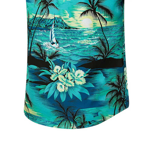 Chemise Hawaïenne Homme Tricotée à Manches Courtes Respirante Double Boutonnage Style Été Uni Tendance Plage – Grande Vente - Product Image 4