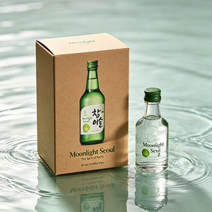 Elegante Scatola Pieghevole su Misura con Stampa UV per Conservazione di Soju Distillato, Confezione <span class=keywords><strong>Regalo</strong></span> di Lusso per Alcolici - Product Image 2