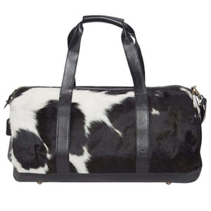 Handmade genuine cowhide leather hair on travel duffle <b>bags</b> wholesale bulk OEM supplier premium quality in low price - Product Image 5