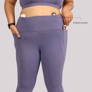 Leggings de yoga pour femmes, personnalisables en gros, de haute qualité, unis, respirants, à séchage rapide, sans coutures, pour la gym, le fitness et le sport, avec taille élastique - Product Image 4