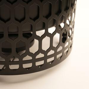 ถาดอุ่นอาหารทรงกลมสแตนเลสสตีลลายเรขาคณิตสีทองหรูหรา พร้อมฝาไม้วอลนัท สำหรับรอมฎอน โรงแรม บุฟเฟ่ต์ - Product Image 5