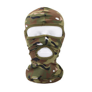 หน้ากากบาลาคลาวาถักสีดำคุณภาพสูงแบบกำหนดเองสำหรับทุกเพศ เหมาะสำหรับปั่นจักรยาน กีฬา สกี ระบายอากาศได้ดี กันน้ำ พร้อมลายพิมพ์ - Product Image 1