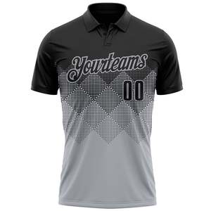 Prix d'usine, polo en polyester personnalisé, uniforme d'équipe personnalisé, logo sur le devant, numéro sur le dos, vêtements de sport, vente en gros, exportation - Product Image 2