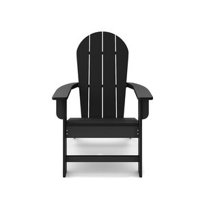 Sedia Adirondack Premium Nera in Polimero HDPE per Elegante Giardino, Patio e Piscina - Product Image 3