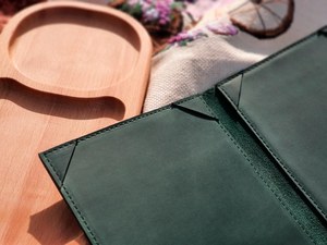 Porta Menús de Cuero Genuino con Logotipo Personalizado, Clásico, Ligero, Hecho a Mano, de Lujo, para Restaurante, Hotel y Cafetería LMC-0223 - Product Image 6