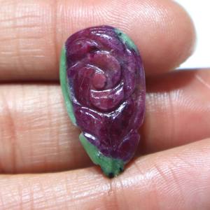 Cabujón de Zoisita Rubí Natural Tallado, Gema de Rubí Tallada a Mano, Piedra Suelta Lisa, Proveedor Mayorista para Joyería - Product Image 2