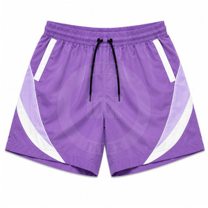 Ensemble short coupe-vent urbain avec imprimé en relief unique, en tissu nylon léger - Product Image 6