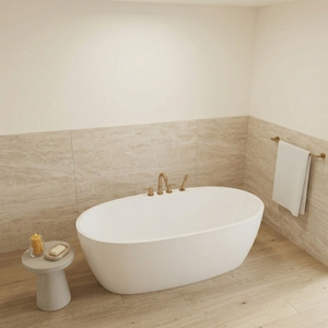 Baignoire autoportante légère et facile à installer FW-7729-67 - Baignoire autoportante moderne en acrylique pour salle de bain - Product Image 5