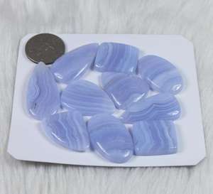 Pendentif en Agate Dentelle Bleue Naturelle Incroyable de Qualité Supérieure, Fait Main, Vente en Gros, Cristaux de Pierre Précieuse Agate Dentelle Bleue, Nouvelle Collection - Product Image 2