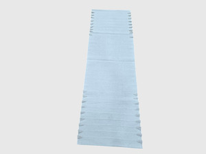 Alfombras COTTON VOGUE, Tejidas a Mano, Rectangulares, Plegables, 5MM de Grosor, Estilo Boho, Orgánicas, Antideslizantes, para Ejercicio, con Borde de Borlas Azules, para el Hogar y Viajes - Product Image 3