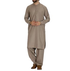 Transpirable hombres verano algodón Shalwar Kameez invierno al aire libre nueva moda manga larga liso en blanco hombres Shalwar Kameez - Product Image 4