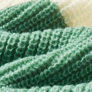 Men's Light Green Solid Knitted Pullover Sweater 14 GG Acrylic Autumn Wear Full Sleeve <b>Thick</b> Winter Wear Winter Knitted Sweater - Product Image 6