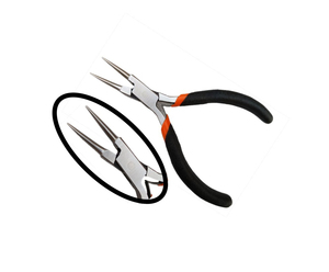 Stainless Steel Jewelers Chain <b>Nose</b> <b>Pliers</b> 5 Inch Precision Curved Beading Tool 9mm for Jewelry Repair - Product Image 1