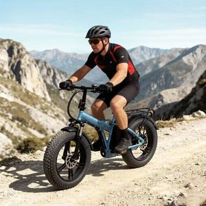 Bicicleta Eléctrica Plegable de Lujo con Llantas Anchas de 20*4 Pulgadas, 7 Velocidades, Equipada con Frenos de Disco Dobles, Batería de Litio de 48V 10Ah - Product Image 6