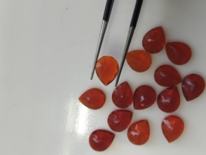 Ópalo de Fuego Natural, Corte Pera de 10x8MM, Gema Natural de la Mejor Calidad para Joyería - Product Image 4