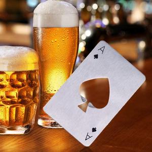 Stainless Steel Credit Card Bottle Opener Slim Poker Style Beer Soda <b>Bar</b> <b>Tool</b> for Wallet Pocket Carry - Product Image 3