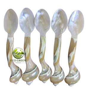 Natural <b>Shell</b> Coffee Spoon Handmade Mother of Pearl Tea Spoon Luxury Kitchen Utensil for Cafe Restaurant Hotel Supplies - Product Image 4