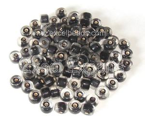 White Heart <b>Beads</b> - Blue Glass <b>Beads</b> 5x7mm Size - Product Image 5