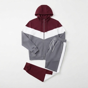 Ensemble survêtement streetwear à capuche et pantalon de survêtement, couleur unie, écologique, personnalisable, fourni directement par l'usine - Product Image 2