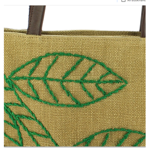 Bolsas de Yute Ecológicas Bordadas, Bolsas de Yute Natural Personalizadas en Venta, Bolsas de Compras Reutilizables y Modernas - Product Image 3