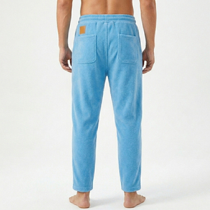 Heavyweight Cotton Fleece Men Cargo Sweatpants Relaxed Fit <b>Drawstring</b> Joggers Casual Outdoor Utility Pocket Track Pants - Product Image 4