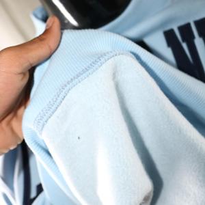 CARDIAC NURSE SKY BLUE <b>Mock</b> <b>Neck</b> Sweatshirt 100% NAVY BLUE Applique Embroidery wide <b>neck</b> Sweatshirt Finer Threads - Product Image 6