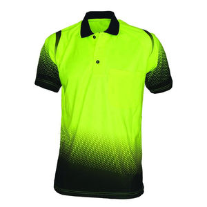 Camisa de Golf Personalizada para Hombre, de Manga Corta, Tejido Sólido, Antiarrugas, Transpirable, con Estampado Digital - Product Image 5