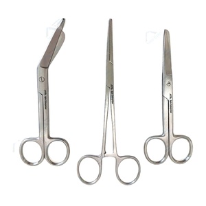 Juego de Tijeras de Acero Inoxidable Kocher, Tijeras para Vendajes, Juego de 3 Piezas, Instrumento Médico de Apto Enterprises - Product Image 1