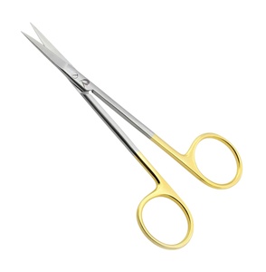 กรรไกรผ่าตัดแบบแมนนวลขนาด 11.5 ซม. ใบมีดตรงและโค้ง ทำจากทังสเตนคาร์ไบด์  วัสดุสแตนเลสแบบพาสซิเวต  ใบมีดคม - Product Image 4