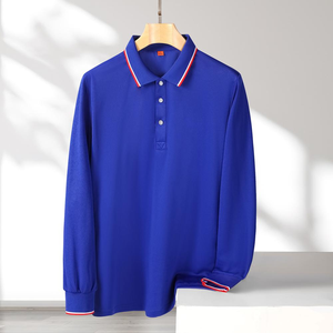 เสื้อยืดแขนยาวผู้ชายคุณภาพสูง ผลิตตามสั่ง สีและขนาดตามต้องการ ผ้าโพลีเอสเตอร์/คอตตอน ระบายอากาศได้ดี แบบถัก สวมใส่สบาย - Product Image 4