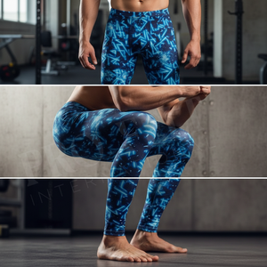 Manufacturer Custom Printed Design Breathable Training Quick Dry Compression Leggings Athletic Stretch Fitness Tights Pants Men - Product Image 4