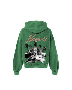 Fabricant de Marque Blanche, Faible MOQ, Sweat à Capuche Pullover 100% Coton French Terry Vintage à Épaules Tombantes avec Impression Graphique DTG Stylée - Product Image 6