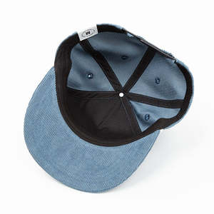 Gorra Snapback de Pana de Última Tendencia con Logotipo Bordado 3D, Diseño Gratuito, Cuerda, 5 Paneles, Estilo Urbano, Visera Plana, Gorras de Béisbol - Product Image 4