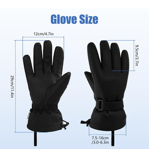 Guantes de Esquí y Snowboard Unisex Más Vendidos, Material de PVC Impermeable, Correa de Muñeca Ajustable, Invierno - Product Image 2