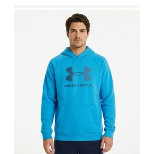 เสื้อฮู้ดดี้ผู้ชายทรงโอเวอร์ไซส์ สีพื้น ผ้าฝ้ายเฟรนช์เทอร์รี่ สวมใส่สบายๆ สำหรับฤดูใบไม้ร่วง ทรงปกติ มีกระเป๋าเสื้อ - Product Image 2