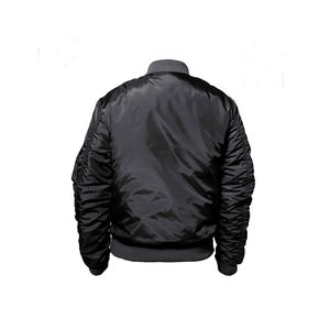 Chaqueta bomber minimalista para hombre, chaqueta con cremallera de color a juego, diseño de aspecto limpio, ropa de moda - Product Image 2