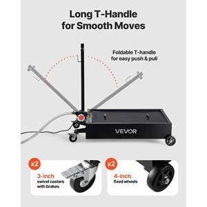 Bac de vidange d'huile à profil bas de 15 gallons avec pompe électrique, tuyau de 7,2 pieds, anti-fuite, résistant à la corrosion, modèle en métal pour voitures - Product Image 5