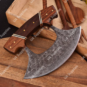 Cuchillo de Cocina Ambidiestro UA Supplies, Hecho a Mano, de Acero de Damasco de Grado Industrial, de Alta Calidad, para Picar Verduras y Carne - Product Image 3