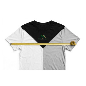Men Black White <b>Grey</b> Color Block <b>T</b> <b>Shirt</b> Geometric Triangle Design Short Sleeve Casual Summer Top Modern Streetwear Apparel - Product Image 6