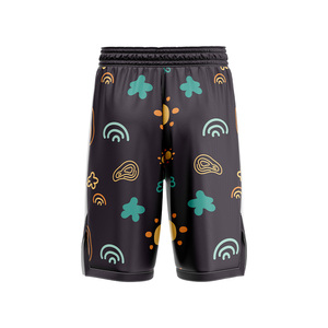 Custom 100% Polyester Basketball Shorts <b>Heat</b> Transfer Printed Plus Size Breathable Quick Dry Anti Bacterial Eco friendly - Product Image 2