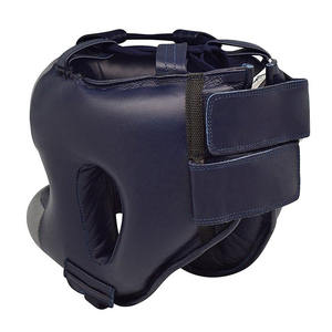 Casco de Entrenamiento de Cuero Genuino de Primera Calidad para Hombre, Protector Facial Completo para Boxeo con Logotipo Personalizado, Equipo de Protección - Product Image 6