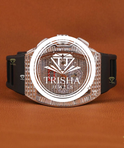 Reloj automático exclusivo con diamantes de moissanita VVS en acero inoxidable sólido, reloj mecánico de lujo para hombre - Product Image 3