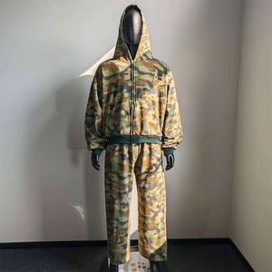 เสื้อฮู้ดผ้าฟลีซคอตตอน 100% สีเทาเข้มสำหรับผู้ชาย  แบบสั่งทำพร้อมปักโลโก้  สำหรับล่าสัตว์  แขนยาว  ขายส่ง  พรีออเดอร์ - Product Image 6