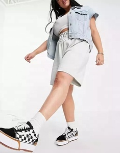 Classic Oversize Gym Wear <b>Sweat</b> <b>Shorts</b> Cotton Anti-pilling Durable Fabric Casual <b>Women</b> <b>Shorts</b> - Product Image 5